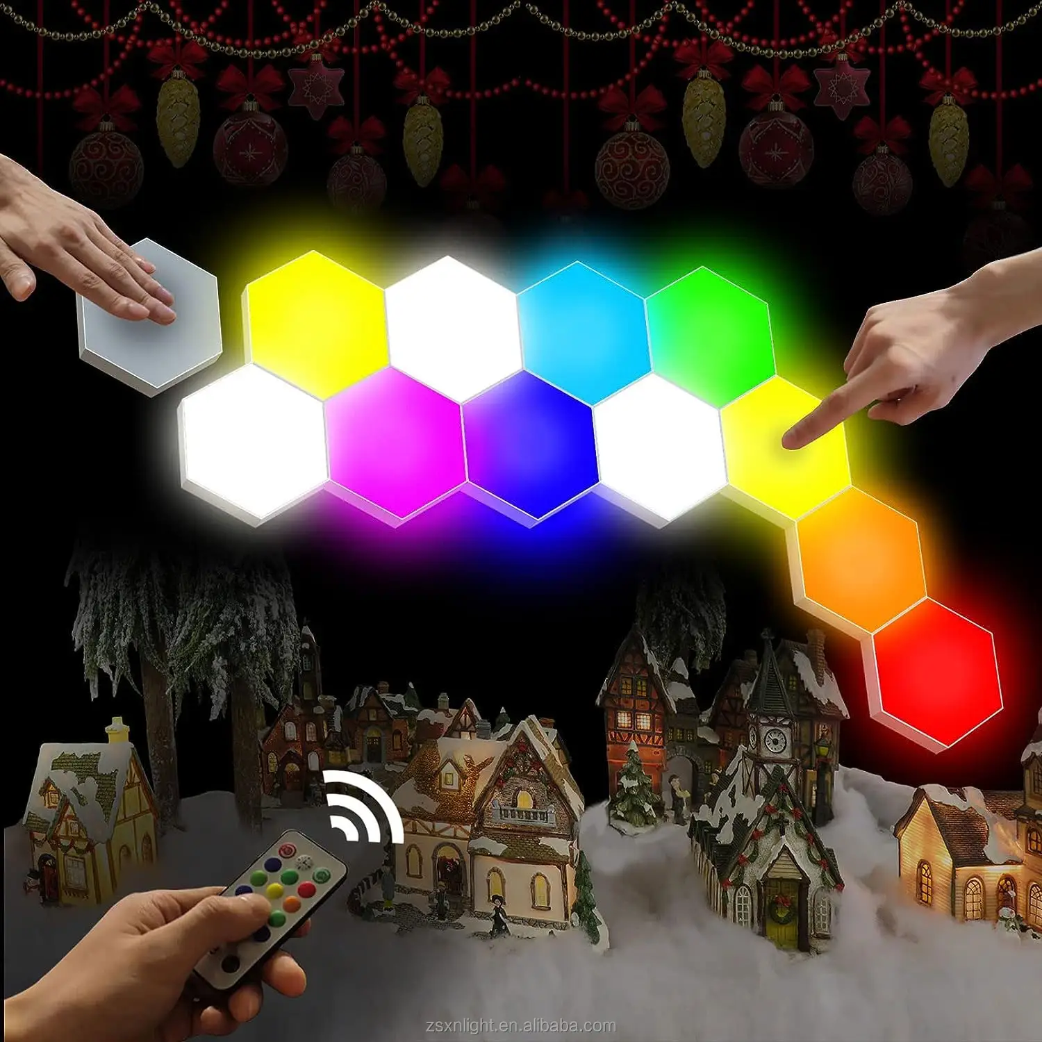 Hexagonal Honeycomb RGB Light - Image 3